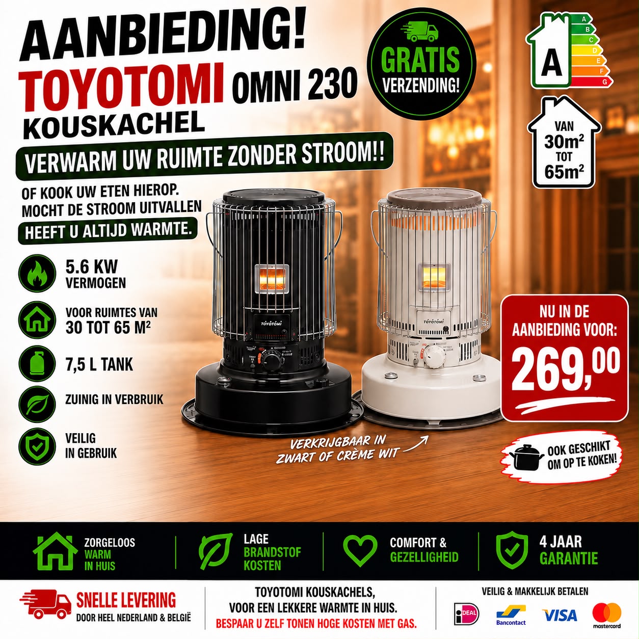 Toyotomi Omni 230 aanbieding